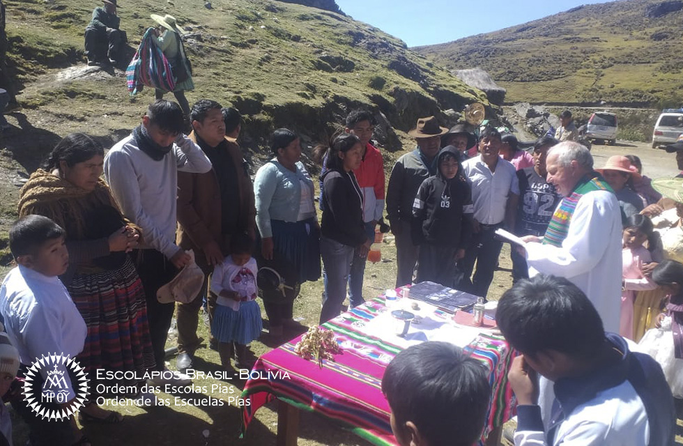 Celebración de bautismo en San Miguel de Cocapata